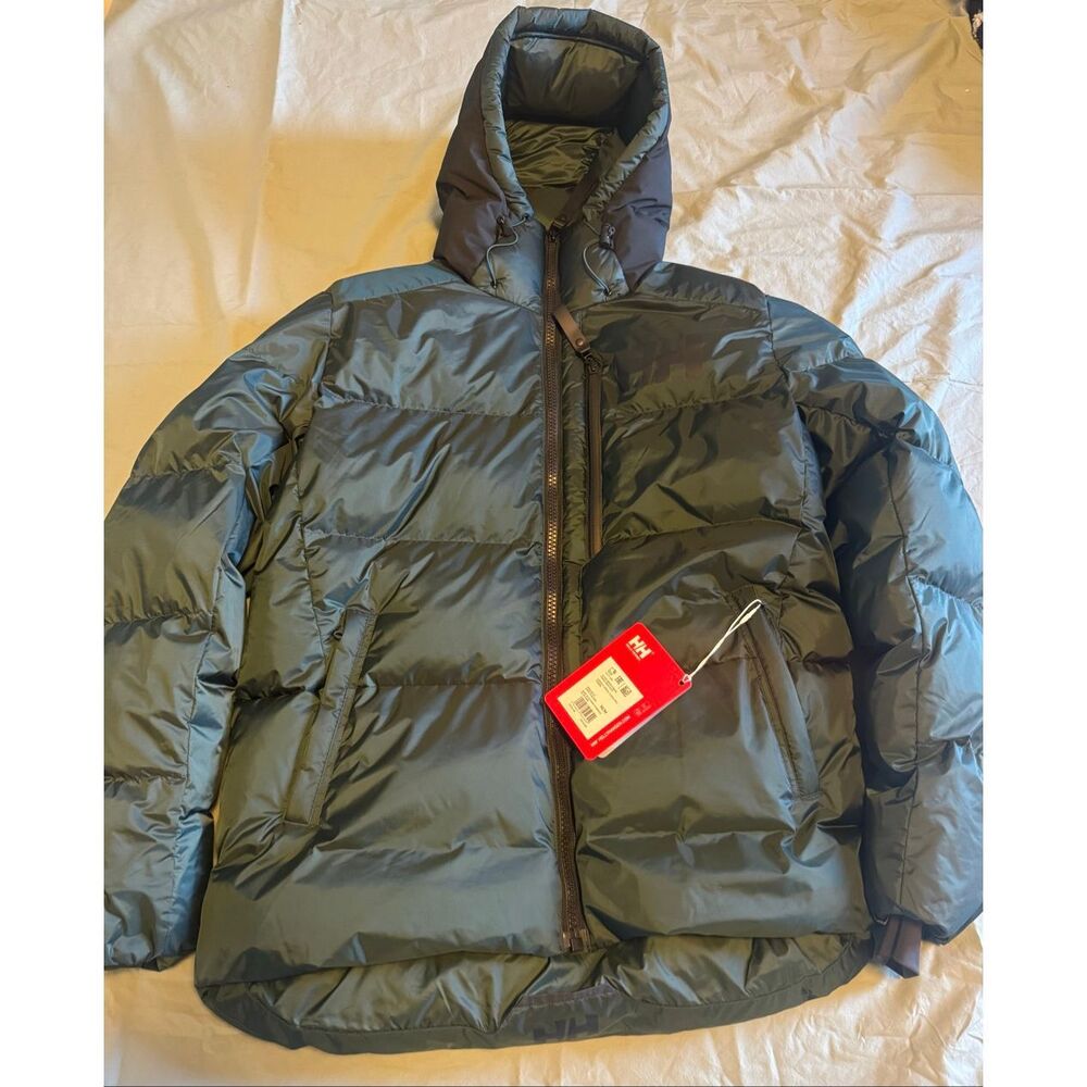 Helly Hansen Size Medium Active Winter Parka Hiver Green Men New